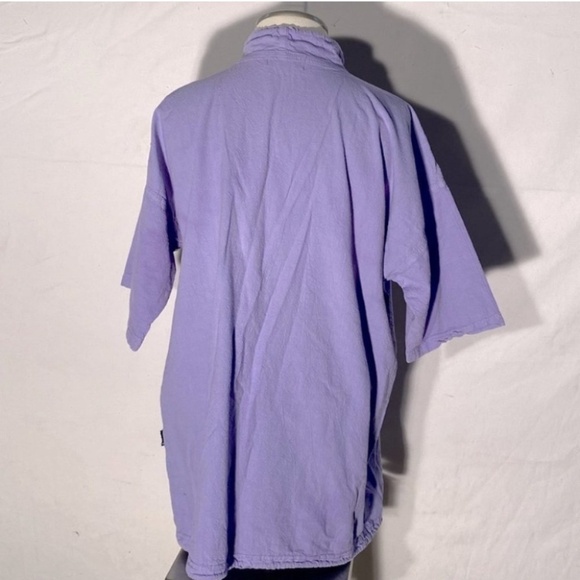 Vintage Honey-Komb EzzeWear Purple 1/4 Zip Top S - Picture 13 of 15